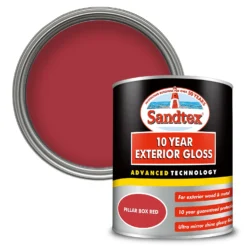Sandtex® Exterior 10 Year Gloss Paint Pillar Box Red - 750ml