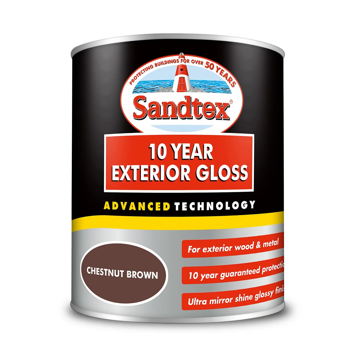 Sandtex® Exterior 10 Year Gloss Paint Chestnut Brown - 750ml 9 Sandtex® Exterior 10 Year Gloss Paint Chestnut Brown - 750ml - Image 7