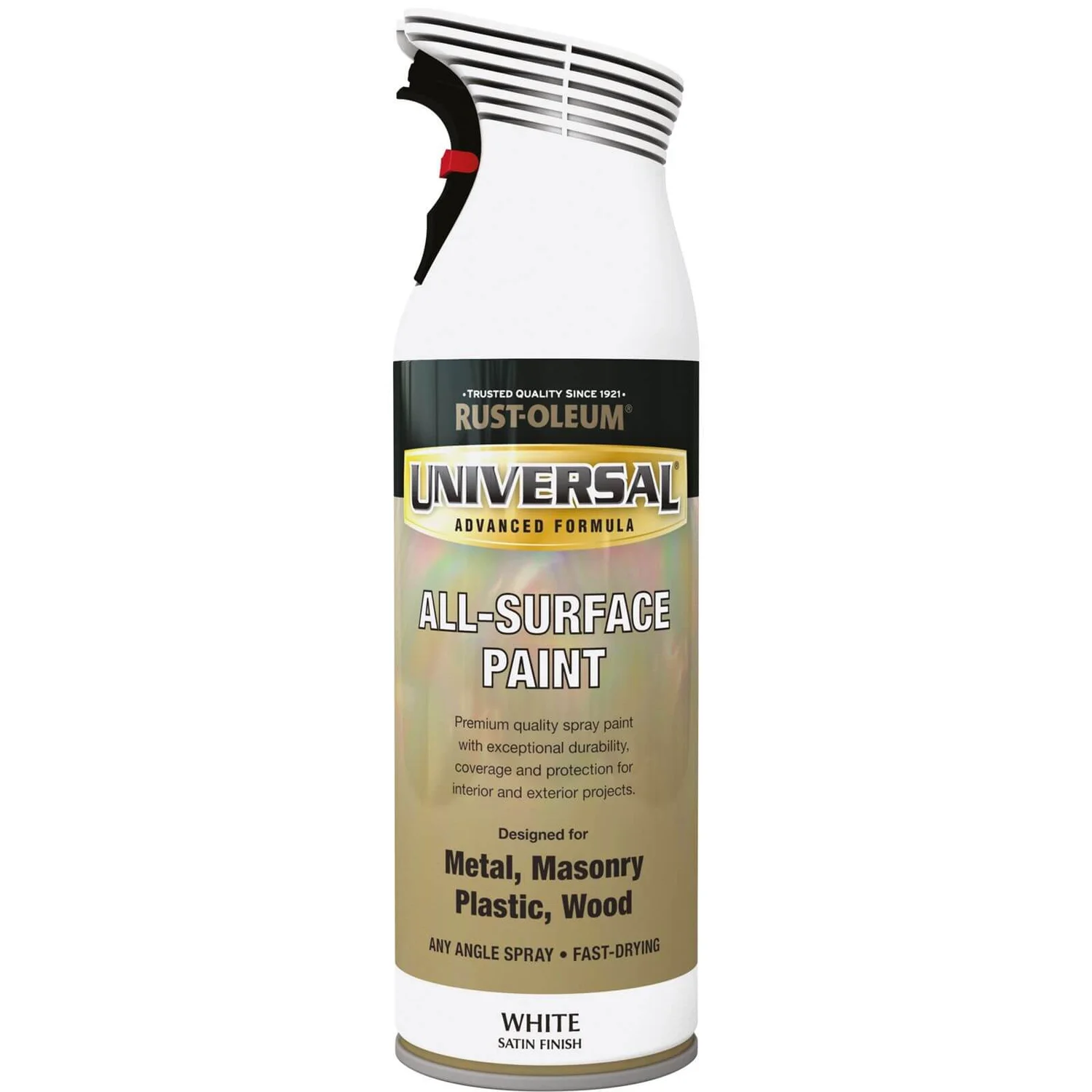 Rust-Oleum Universal Satin Spray Paint - White - 400ml 3 Rust-Oleum Universal Satin Spray Paint - White - 400ml