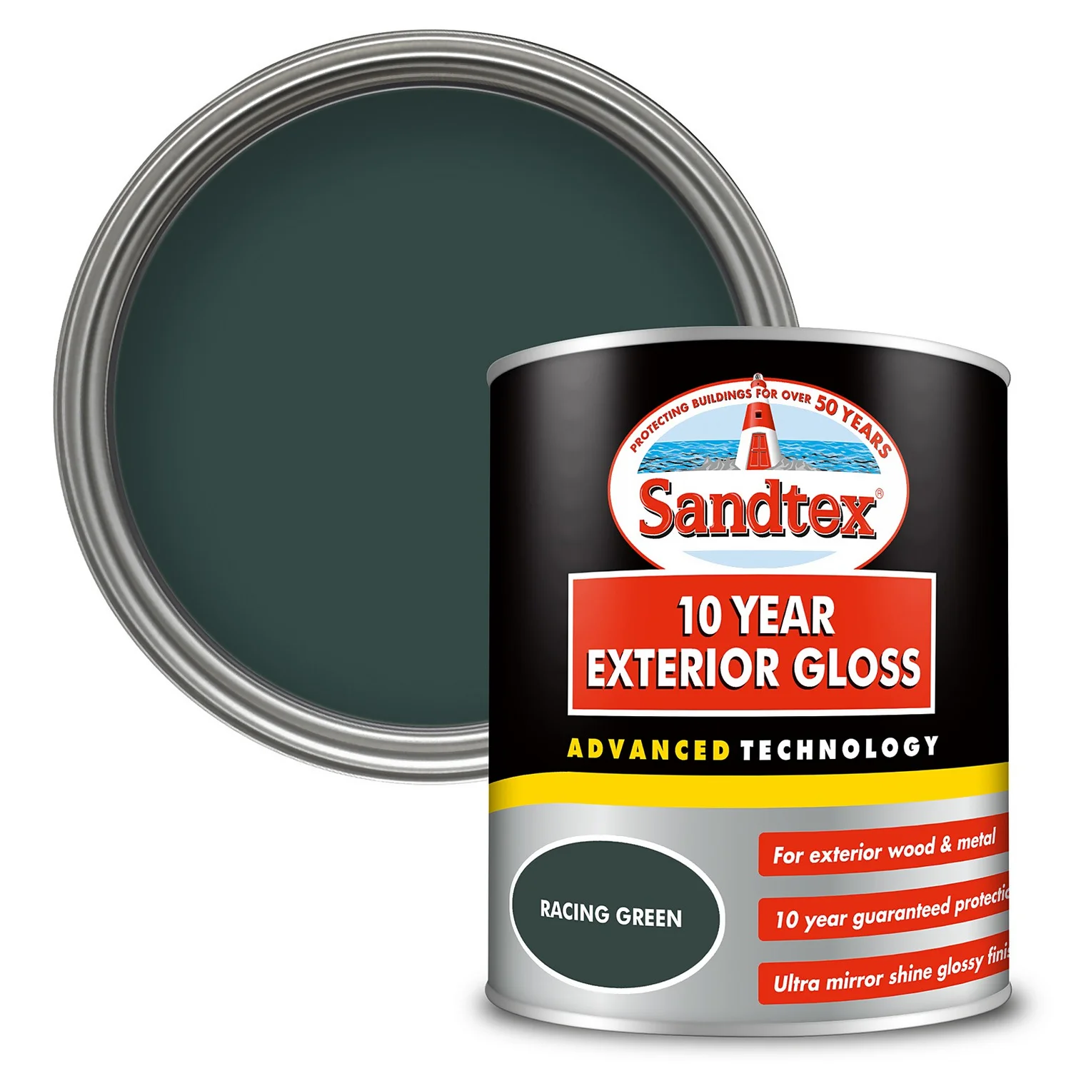 Sandtex® Exterior 10 Year Gloss Paint Racing Green -750ml 3 Sandtex® Exterior 10 Year Gloss Paint Racing Green -750ml