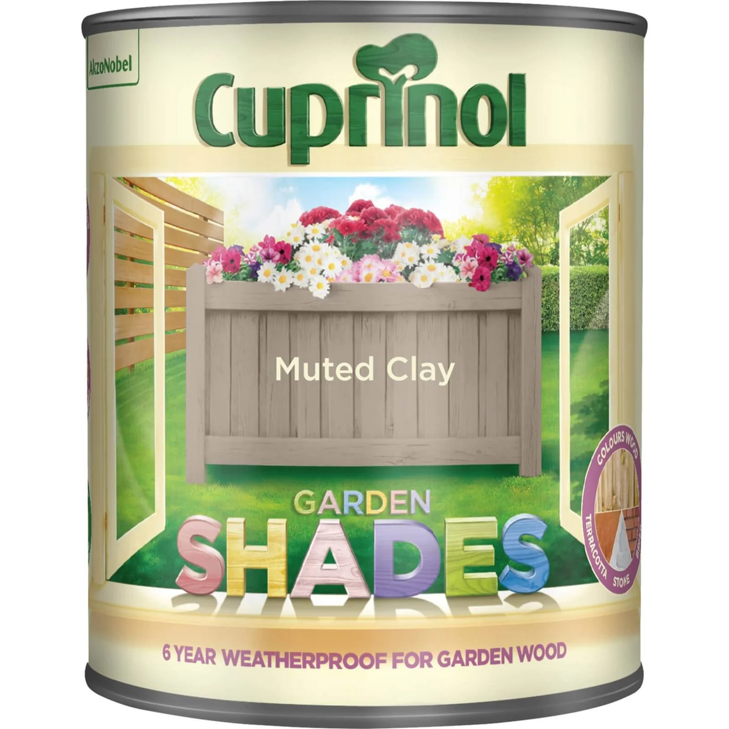 Cuprinol Garden Shades Muted Clay - 1L 3 Cuprinol Garden Shades Muted Clay - 1L