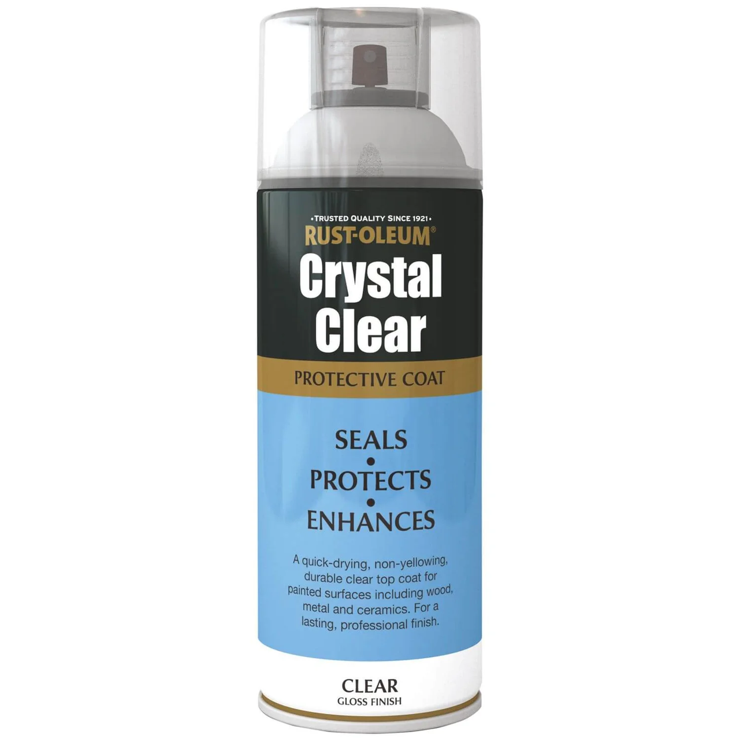 Rust-Oleum Gloss Spray Paint - Crystal Clear - 400ml 3 Rust-Oleum Gloss Spray Paint - Crystal Clear - 400ml