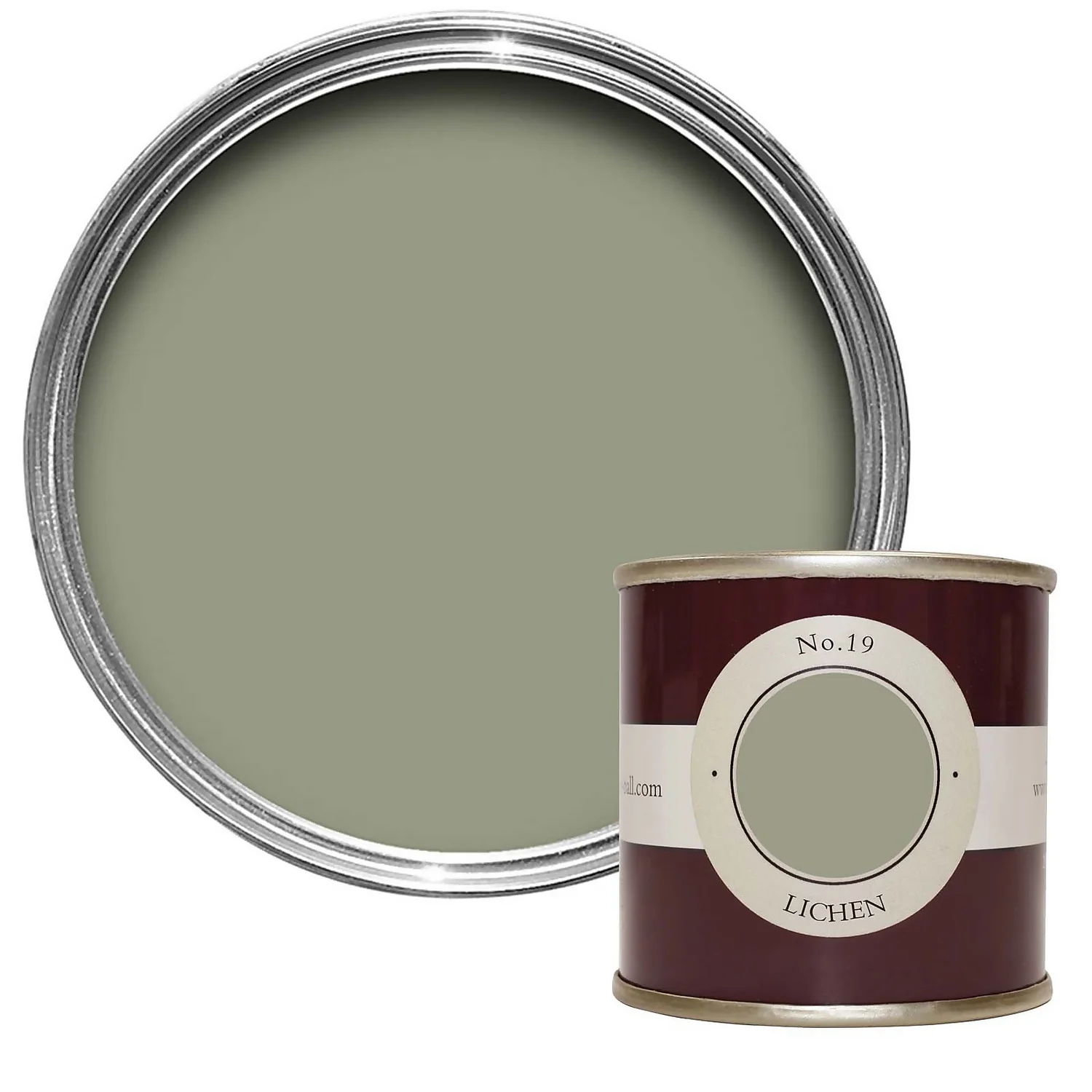 Farrow & Ball Estate Matt Emulsion Paint Lichen - Tester 100ml 3 Farrow & Ball Estate Matt Emulsion Paint Lichen - Tester 100ml