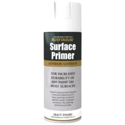 Rust-Oleum Surface Primer Spray Paint - White - 400ml