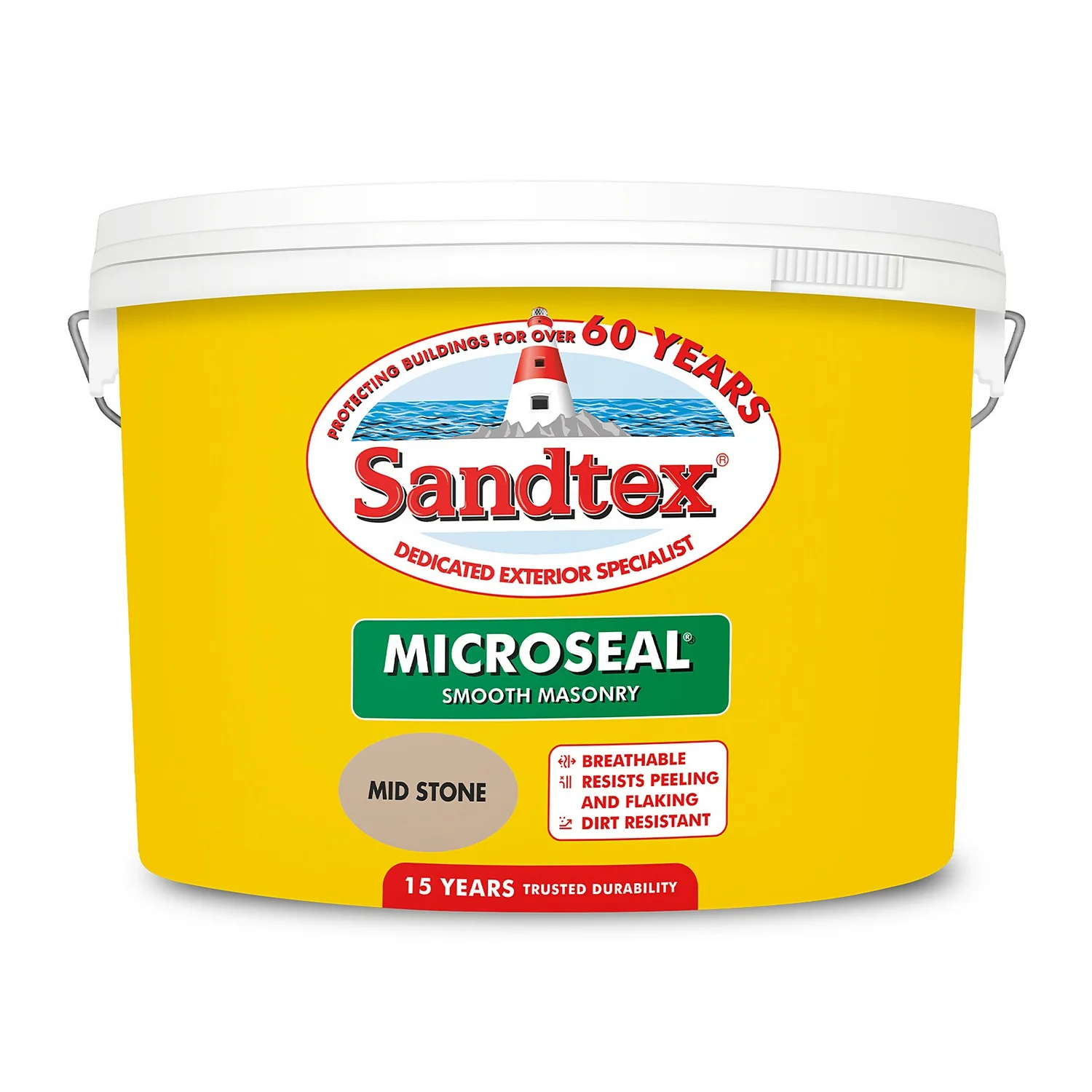 Sandtex® Ultra Smooth Masonry Paint Mid Stone - 10L 10 Sandtex® Ultra Smooth Masonry Paint Mid Stone - 10L - Image 8