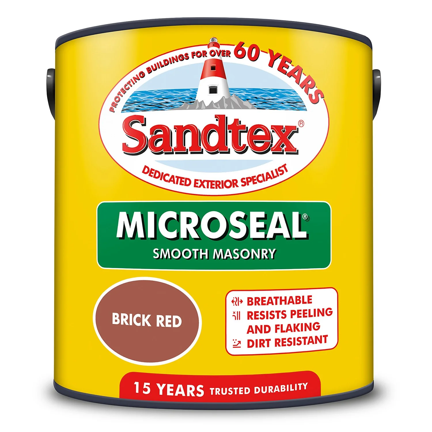 Sandtex® Ultra Smooth Masonry Paint Brick Red - 2.5L 10 Sandtex® Ultra Smooth Masonry Paint Brick Red - 2.5L - Image 8