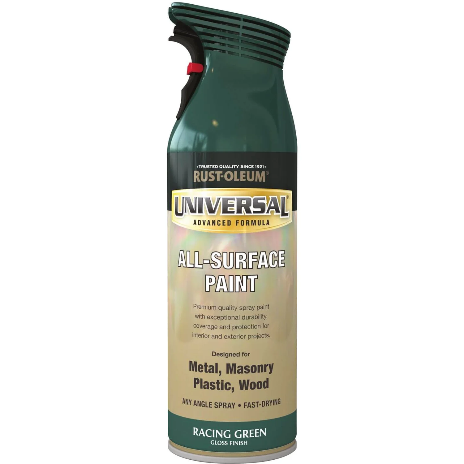 Rust-Oleum Universal Gloss Spray Paint - Racing Green - 400ml 3 Rust-Oleum Universal Gloss Spray Paint - Racing Green - 400ml