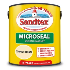 Sandtex® Ultra Smooth Masonry Paint Cornish Cream - 2.5L 19 Sandtex® Ultra Smooth Masonry Paint Cornish Cream - 2.5L -Laura Paint Shop 12841413 1084872084481542