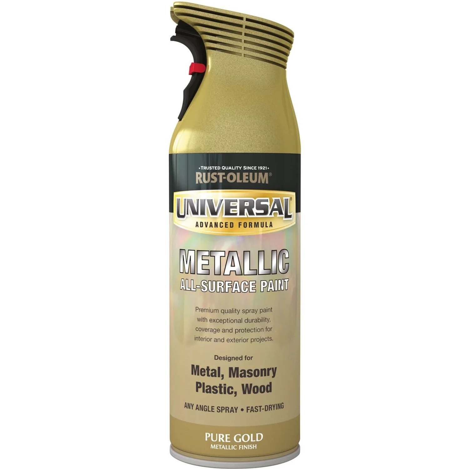 Rust-Oleum Pure Gold - Universal Metallic Spray Paint - 400ml 3 Rust-Oleum Pure Gold - Universal Metallic Spray Paint - 400ml
