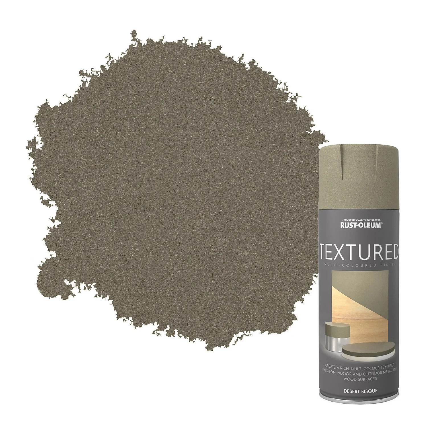 Rust-Oleum Textured Spray Paint - Desert Bisque - 400ml 3 Rust-Oleum Textured Spray Paint - Desert Bisque - 400ml