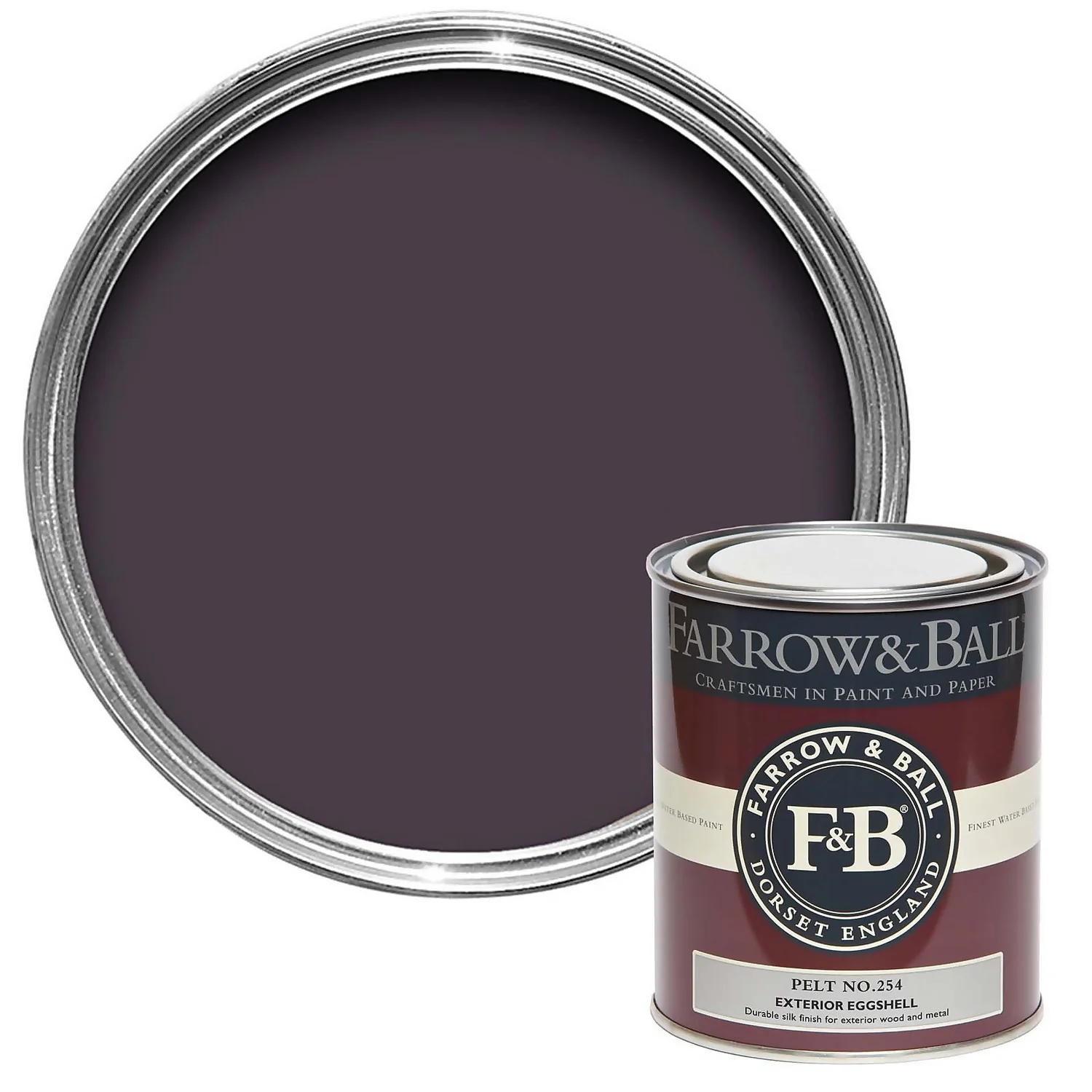 Farrow & Ball Exterior Eggshell Paint Pelt - 750ml 3 Farrow & Ball Exterior Eggshell Paint Pelt - 750ml