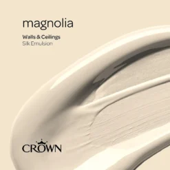 Crown Walls & Ceilings Silk Emulsion Paint Magnolia - 5L 17 Crown Walls & Ceilings Silk Emulsion Paint Magnolia - 5L -Laura Paint Shop 12841941 1274966161597480