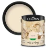 Crown Walls & Ceilings Silk Emulsion Paint Magnolia - 5L 2 Crown Walls & Ceilings Silk Emulsion Paint Magnolia - 5L -Laura Paint Shop 12841941 1284966161386421