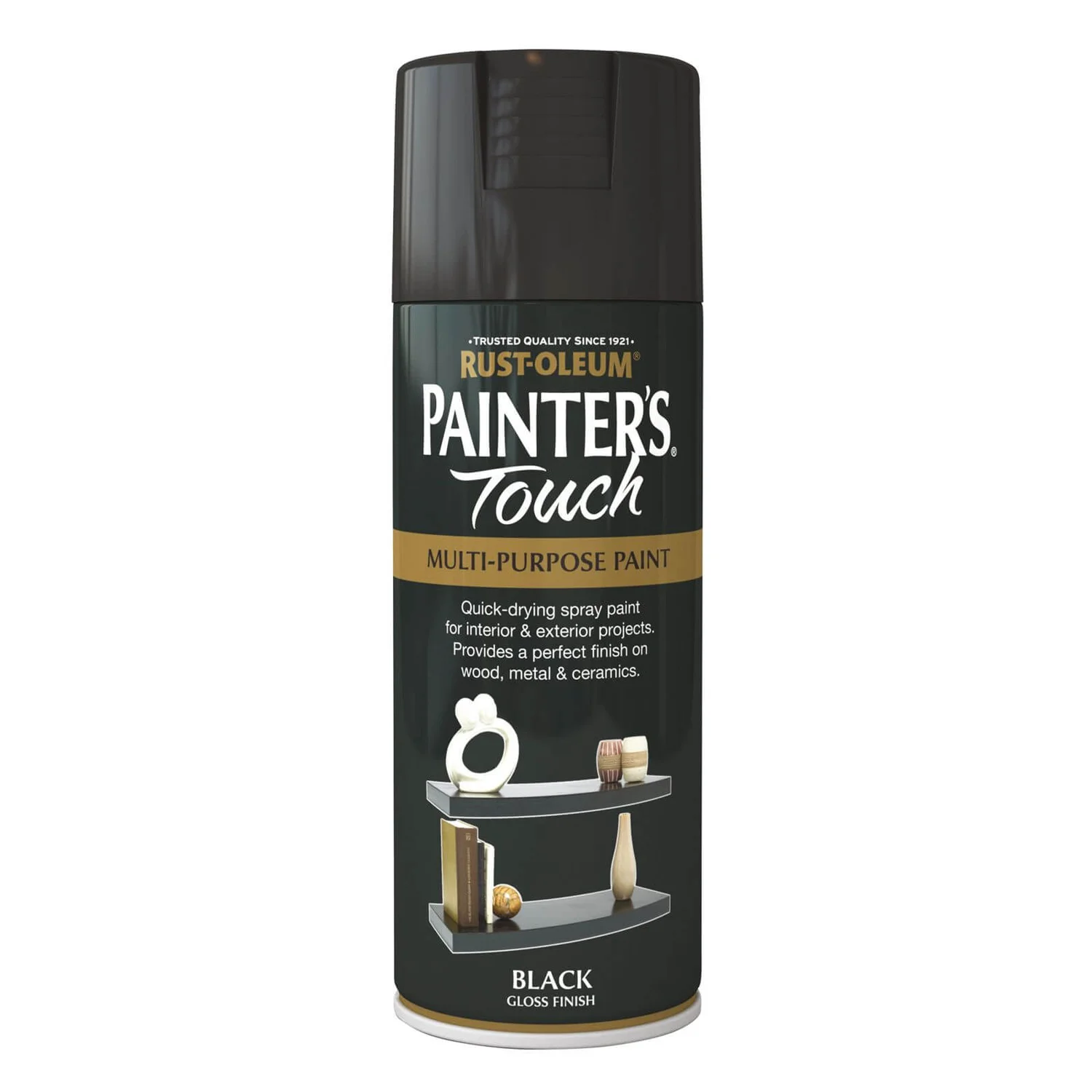 Rust-Oleum Gloss Spray Paint - Black - 400ml 3 Rust-Oleum Gloss Spray Paint - Black - 400ml