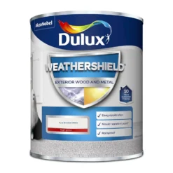 Dulux Weathershield Exterior Gloss Paint Pure Brilliant White - 750ml 11 Dulux Weathershield Exterior Gloss Paint Pure Brilliant White - 750ml -Laura Paint Shop 12842004 1654832980522056