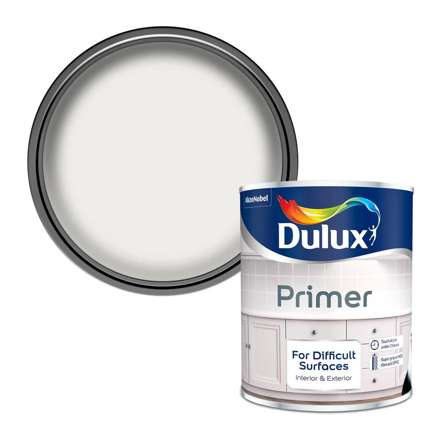 Dulux Quick Dry Difficult Surface Primer - 750ml 3 Dulux Quick Dry Difficult Surface Primer - 750ml