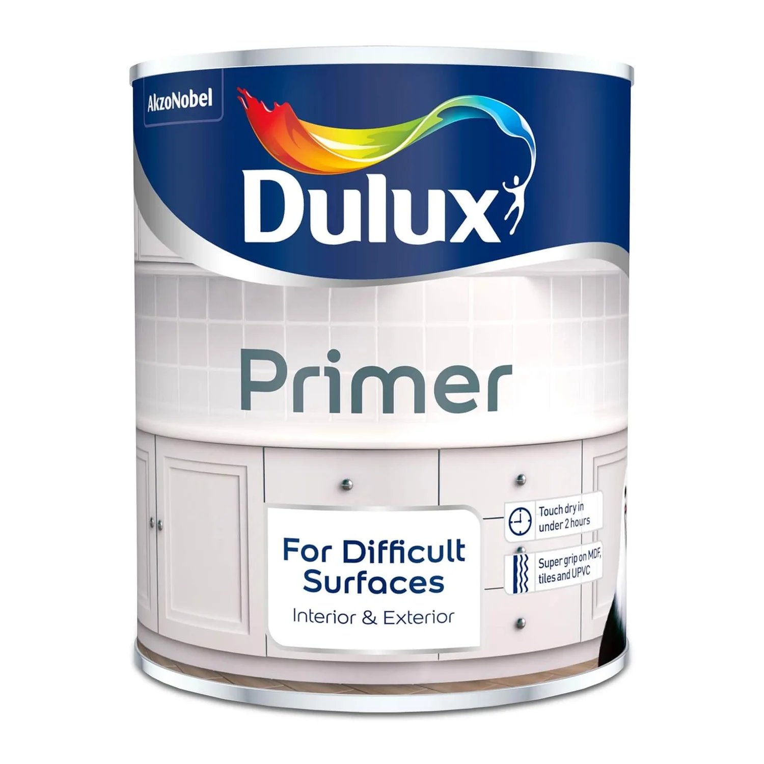 Dulux Quick Dry Difficult Surface Primer - 750ml 5 Dulux Quick Dry Difficult Surface Primer - 750ml - Image 3