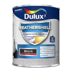 Dulux Weathershield Exterior Gloss Paint Black - 750ml 11 Dulux Weathershield Exterior Gloss Paint Black - 750ml -Laura Paint Shop 12842071 6584832956564245