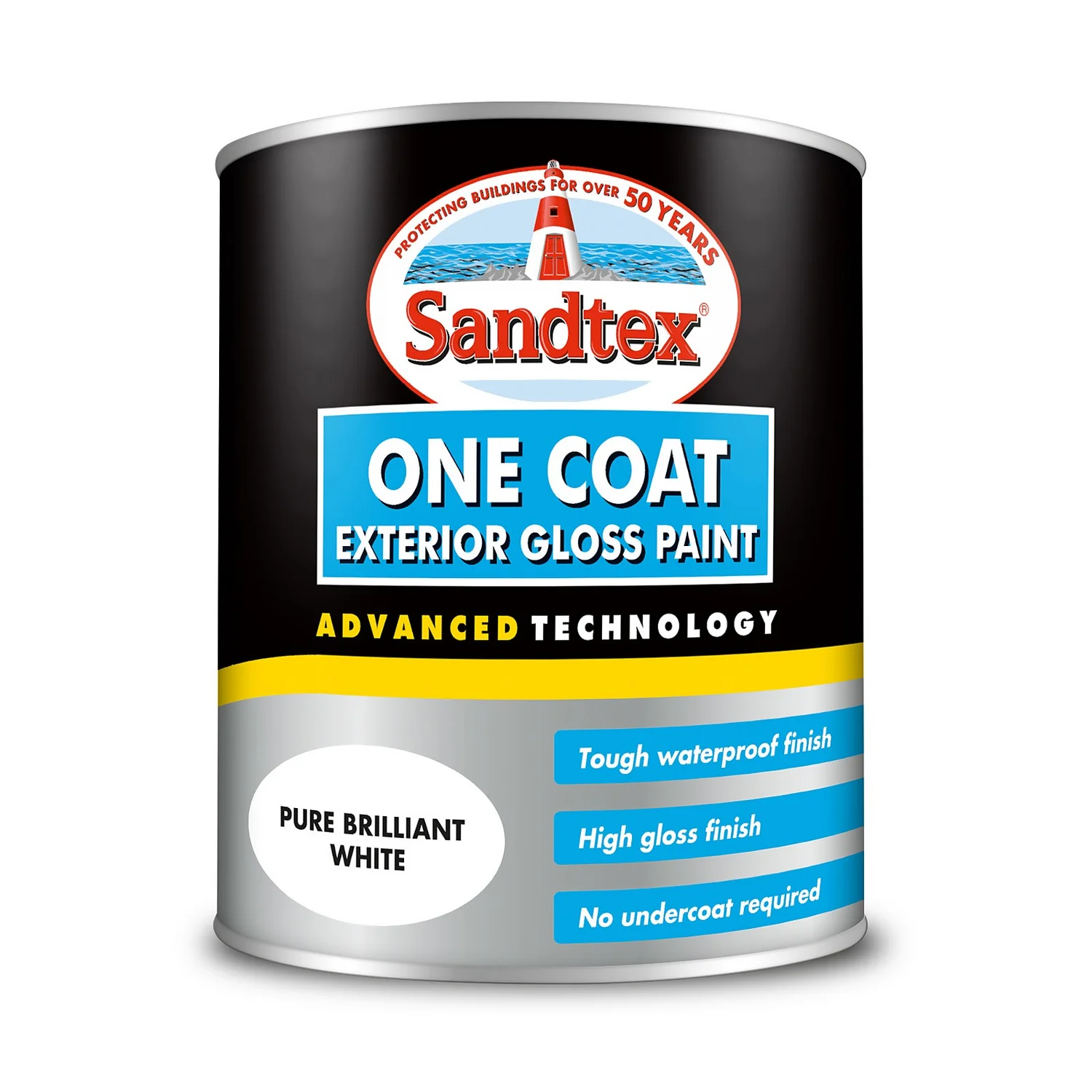 Sandtex® Exterior One Coat Gloss Paint Pure Brilliant White - 750ml 9 Sandtex® Exterior One Coat Gloss Paint Pure Brilliant White - 750ml - Image 7