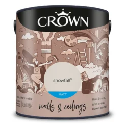 Crown Walls & Ceilings Matt Emulsion Paint Snowfall - 2.5L 19 Crown Walls & Ceilings Matt Emulsion Paint Snowfall - 2.5L -Laura Paint Shop 12842423 1824969529579415