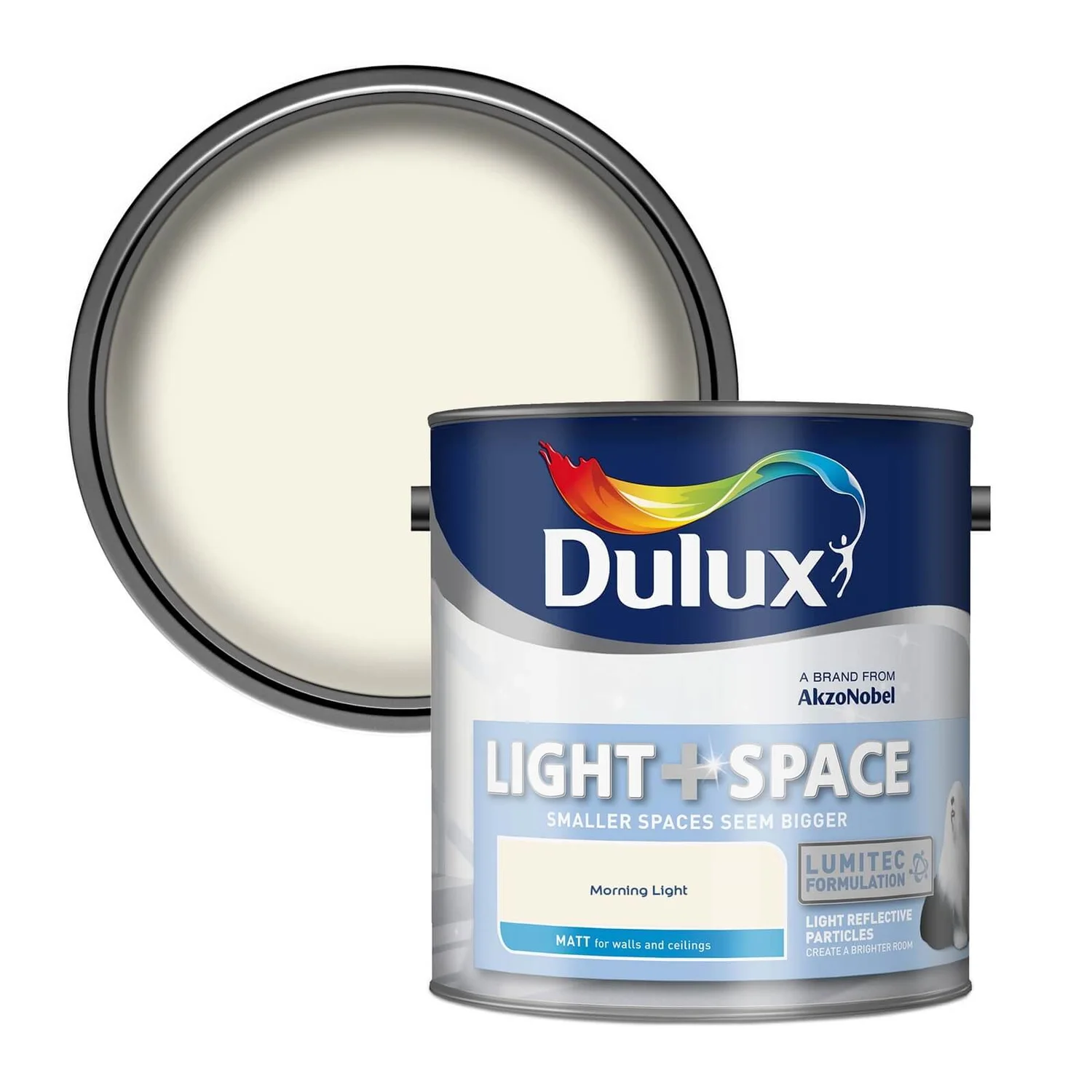 Dulux Light & Space Matt Emulsion Paint Morning Light - 2.5L 3 Dulux Light & Space Matt Emulsion Paint Morning Light - 2.5L