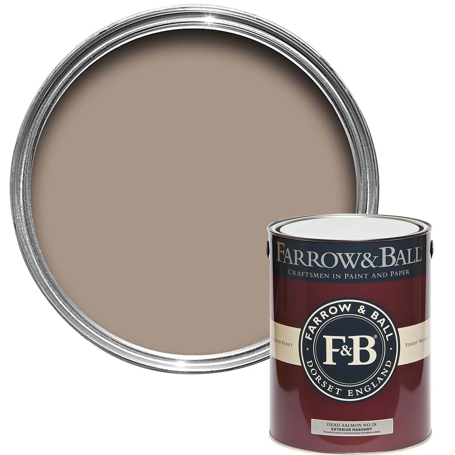 Farrow & Ball Exterior Masonry Paint Dead Salmon - 5L 3 Farrow & Ball Exterior Masonry Paint Dead Salmon - 5L