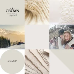 Crown Walls & Ceilings Silk Emulsion Paint Snowfall - 2.5L 16 Crown Walls & Ceilings Silk Emulsion Paint Snowfall - 2.5L -Laura Paint Shop 12843368 2164966165744029