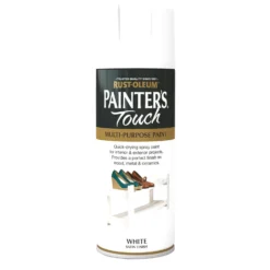 Rust-Oleum Satin Spray Paint - White - 400ml