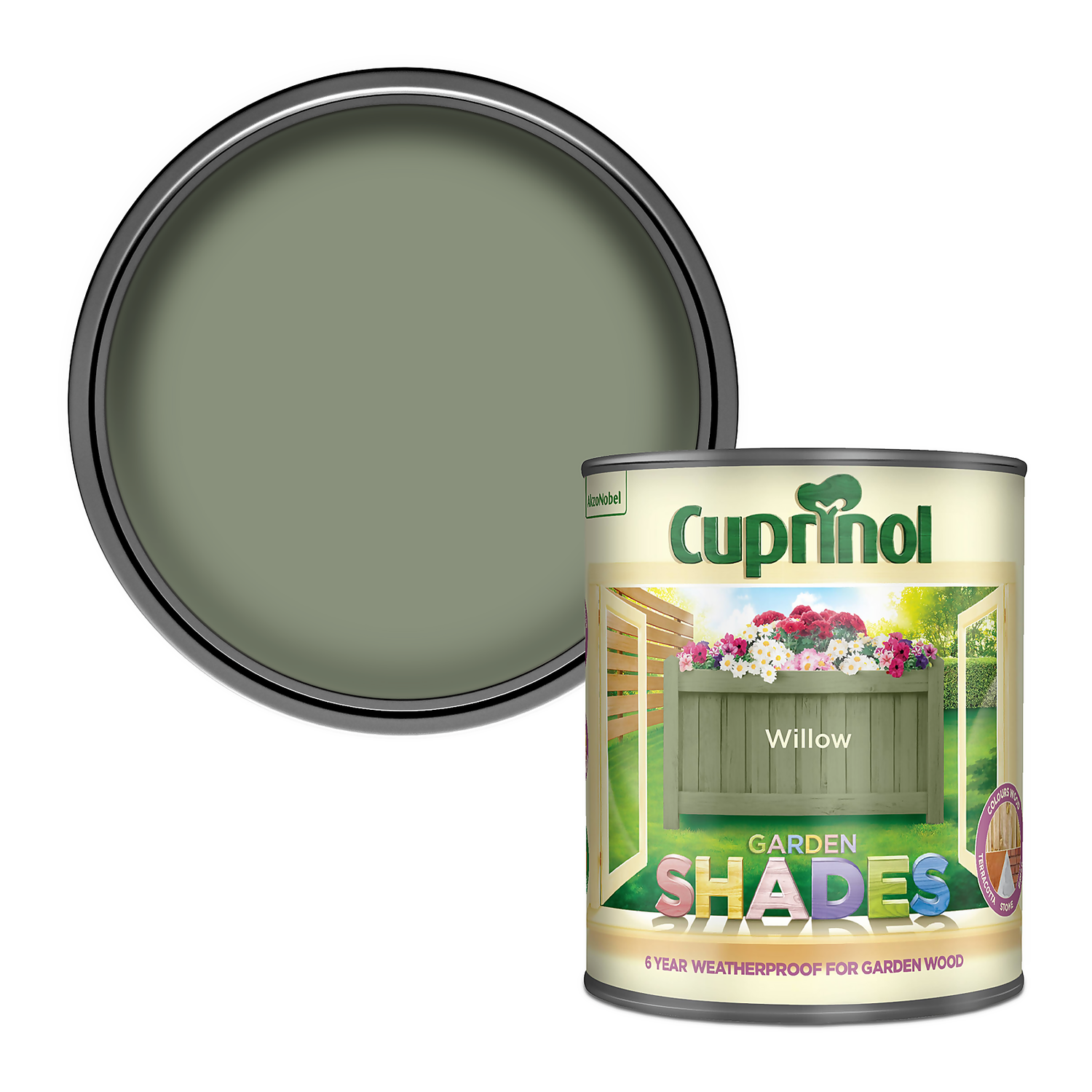 Cuprinol Garden Shades Willow - 1L 3 Cuprinol Garden Shades Willow - 1L