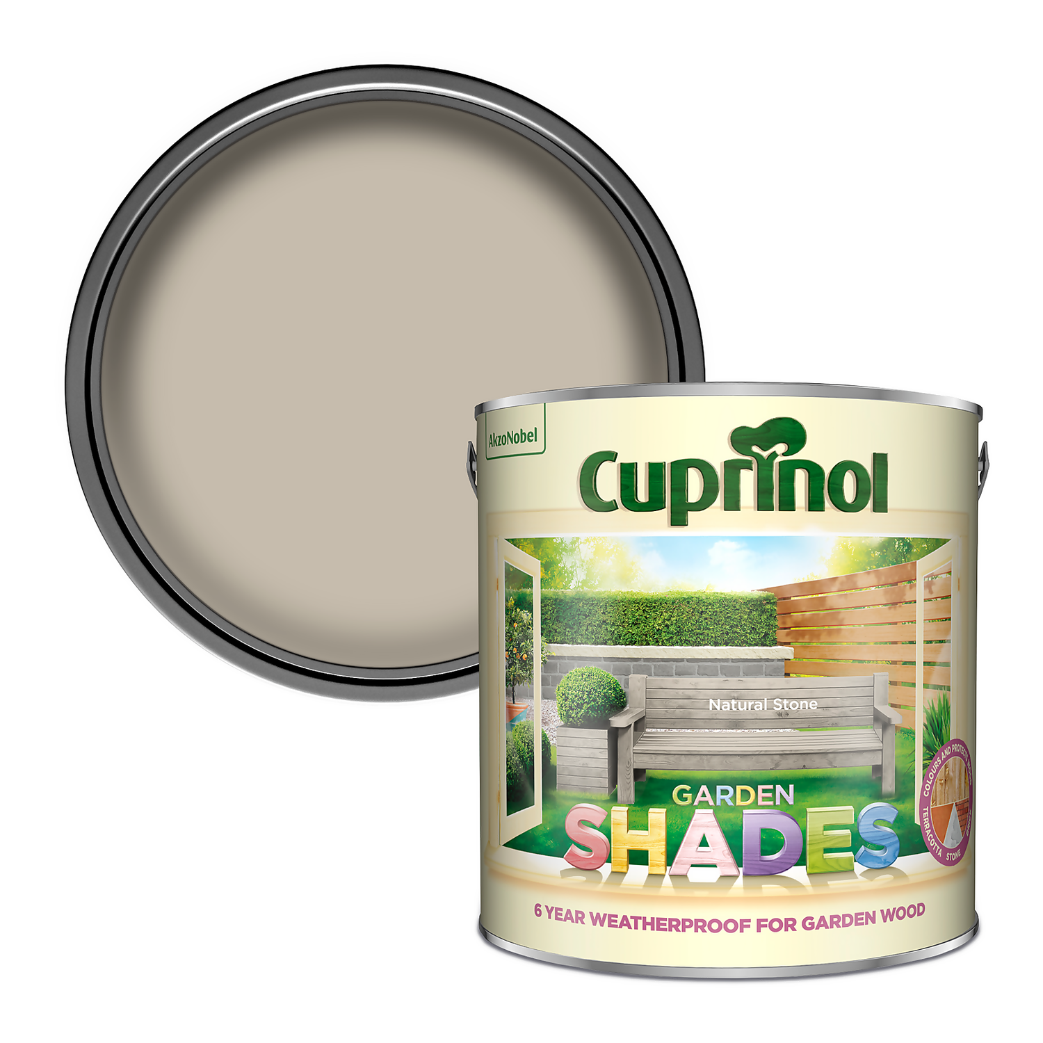 Cuprinol Garden Shades Natural Stone - 2.5L 3 Cuprinol Garden Shades Natural Stone - 2.5L