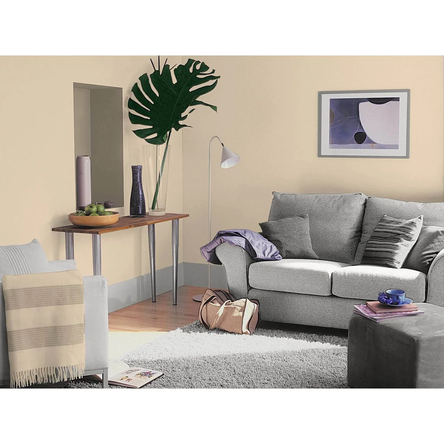 Dulux Silk Emulsion Paint Natural Wicker - 2.5L 4 Dulux Silk Emulsion Paint Natural Wicker - 2.5L - Image 2