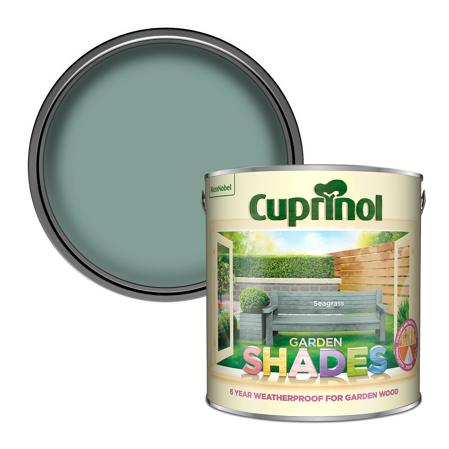 Cuprinol Garden Shades Seagrass - 2.5L 3 Cuprinol Garden Shades Seagrass - 2.5L