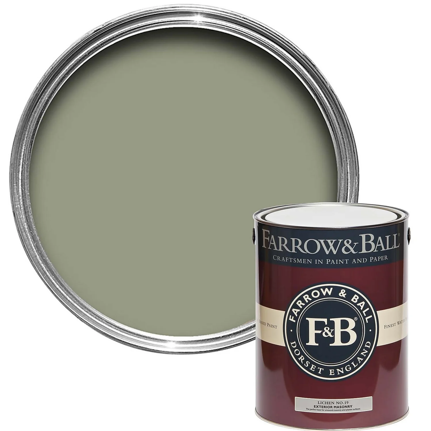 Farrow & Ball Exterior Masonry Lichen - 5L 3 Farrow & Ball Exterior Masonry Lichen - 5L
