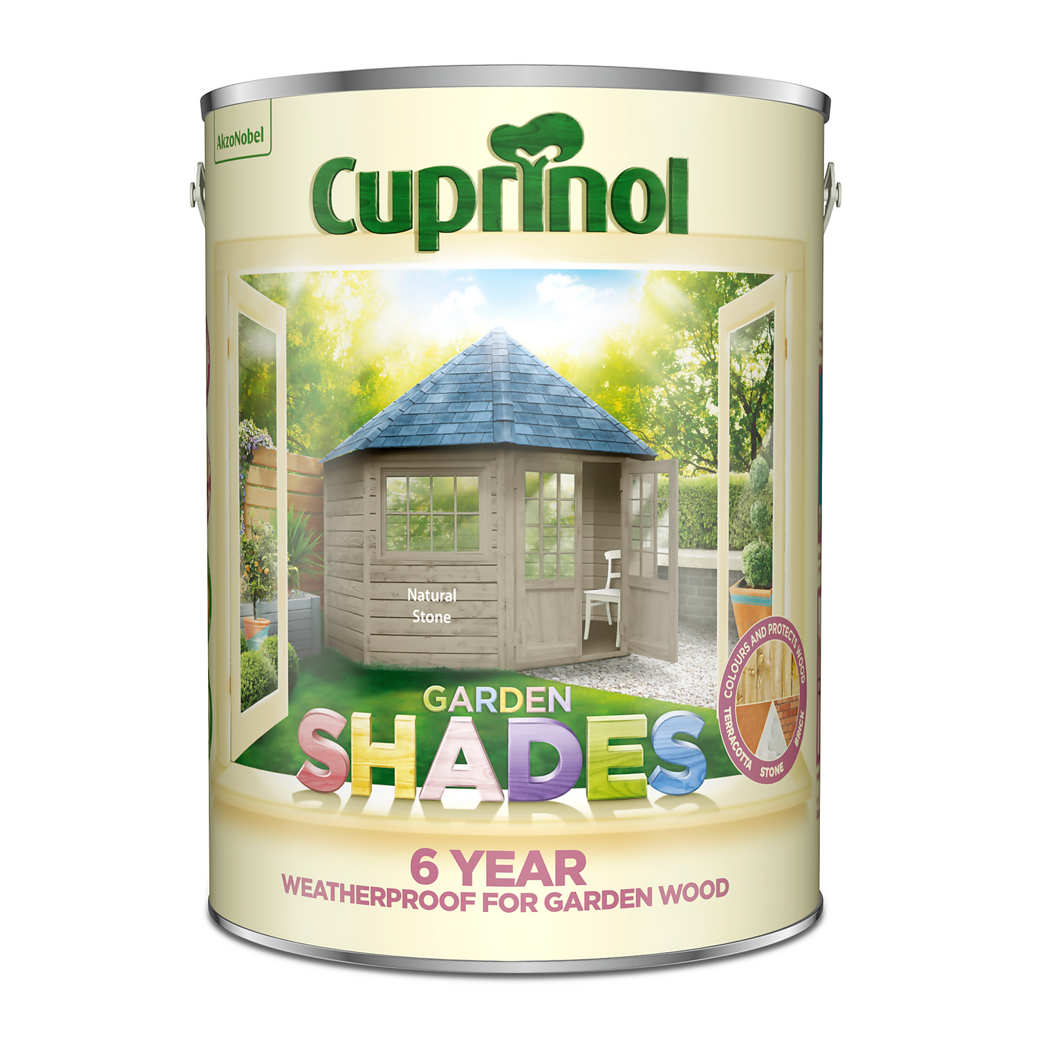 Cuprinol Garden Shades Paint Natural Stone - 5L 5 Cuprinol Garden Shades Paint Natural Stone - 5L - Image 3