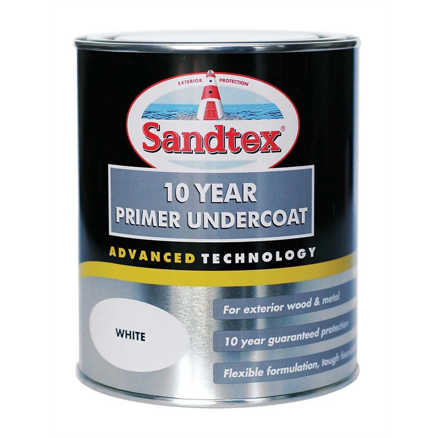 Sandtex Exterior 10 Year Primer Undercoat - Pure Brilliant White - 750ml 4 Sandtex Exterior 10 Year Primer Undercoat - Pure Brilliant White - 750ml - Image 2