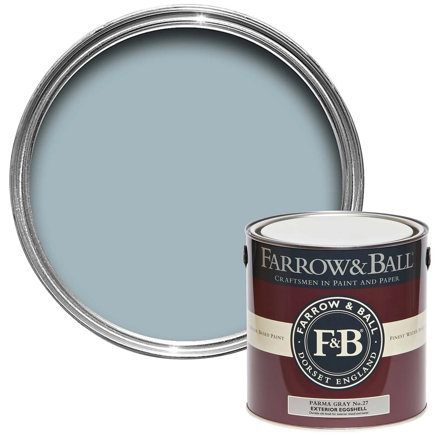 Farrow & Ball Exterior Eggshell Parma Gray - 2.5L 3 Farrow & Ball Exterior Eggshell Parma Gray - 2.5L