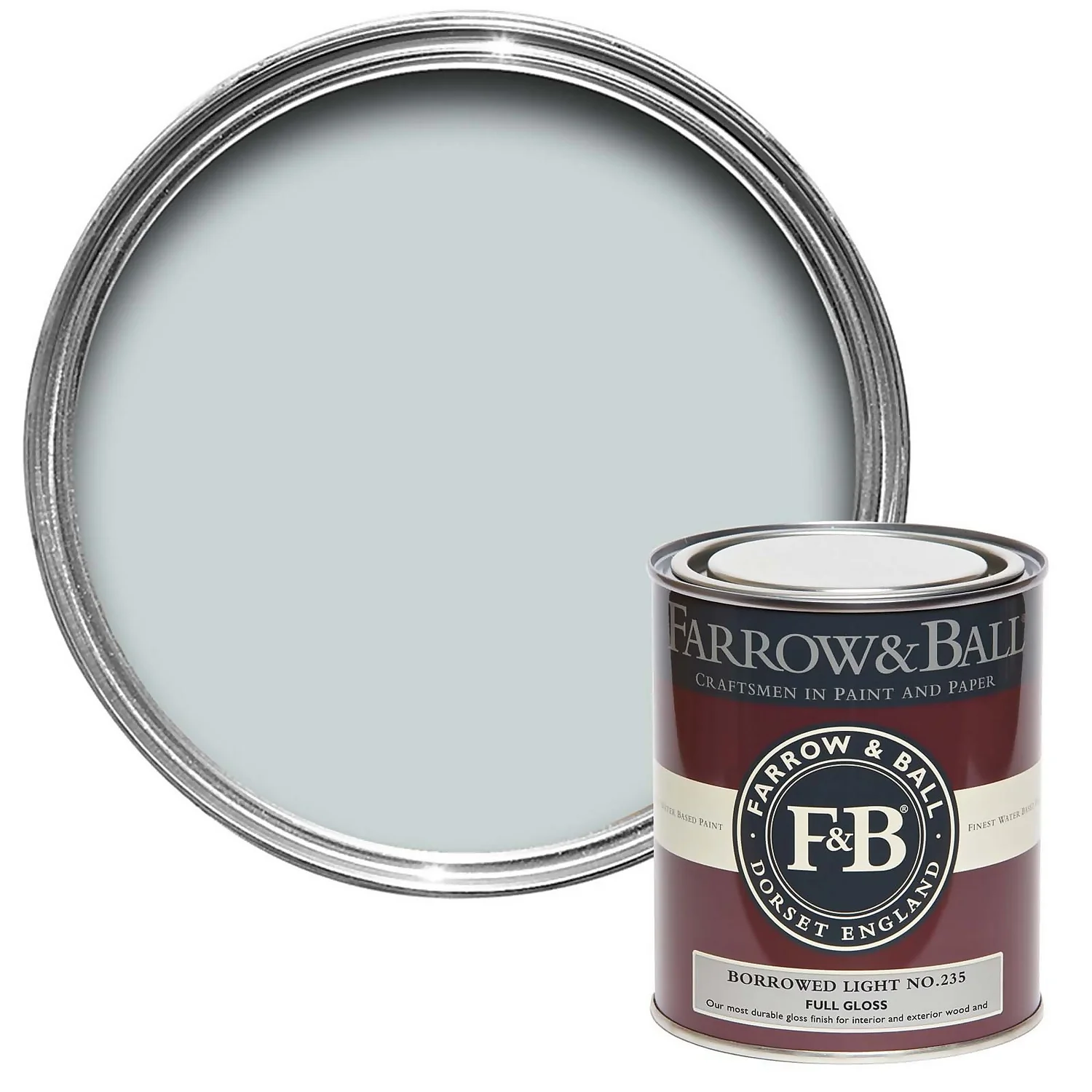 Farrow & Ball Full Gloss Borrowed Light - 750ml 3 Farrow & Ball Full Gloss Borrowed Light - 750ml
