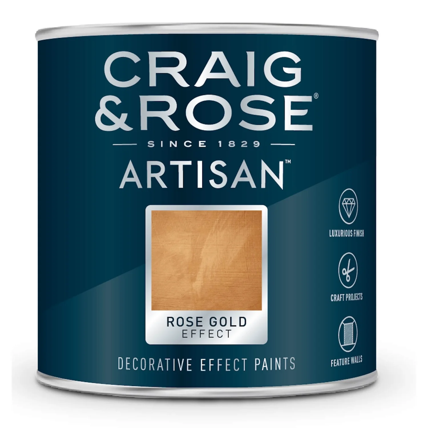 Craig & Rose Artisan Gold Effect Paint Rose Gold - 2.5L 4 Craig & Rose Artisan Gold Effect Paint Rose Gold - 2.5L - Image 2