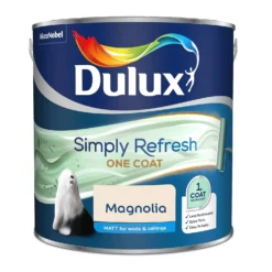 Dulux Simply Refresh One Coat Matt Emulsion Paint Magnolia - 2.5L 15 Dulux Simply Refresh One Coat Matt Emulsion Paint Magnolia - 2.5L -Laura Paint Shop 12881509 5394843844709351