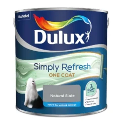 Dulux Simply Refresh One Coat Matt Emulsion Paint Natural Slate - 2.5L 15 Dulux Simply Refresh One Coat Matt Emulsion Paint Natural Slate - 2.5L -Laura Paint Shop 12881512 1424843845641118