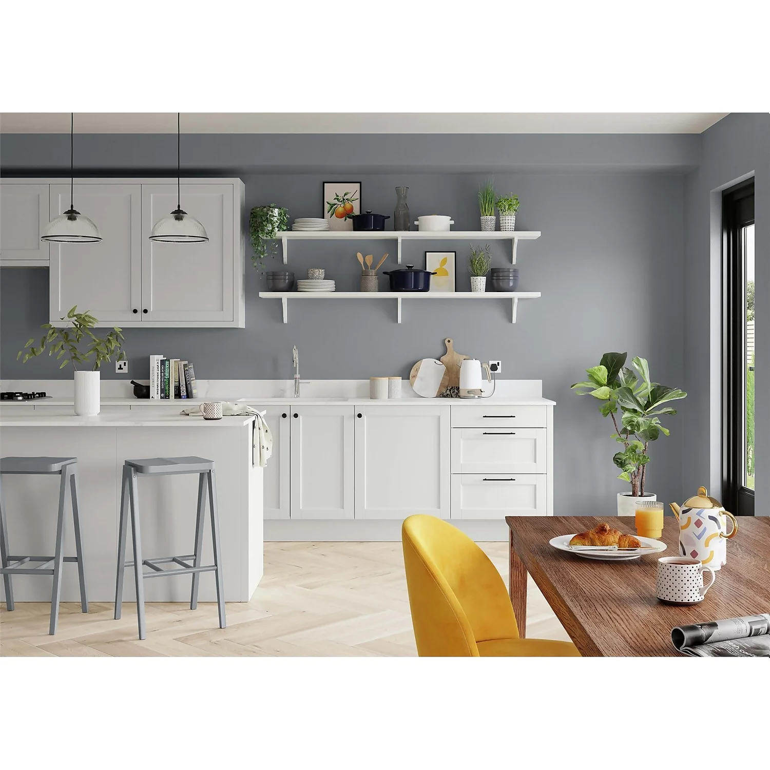 Dulux Simply Refresh One Coat Matt Emulsion Paint Natural Slate - 2.5L 11 Dulux Simply Refresh One Coat Matt Emulsion Paint Natural Slate - 2.5L - Image 9