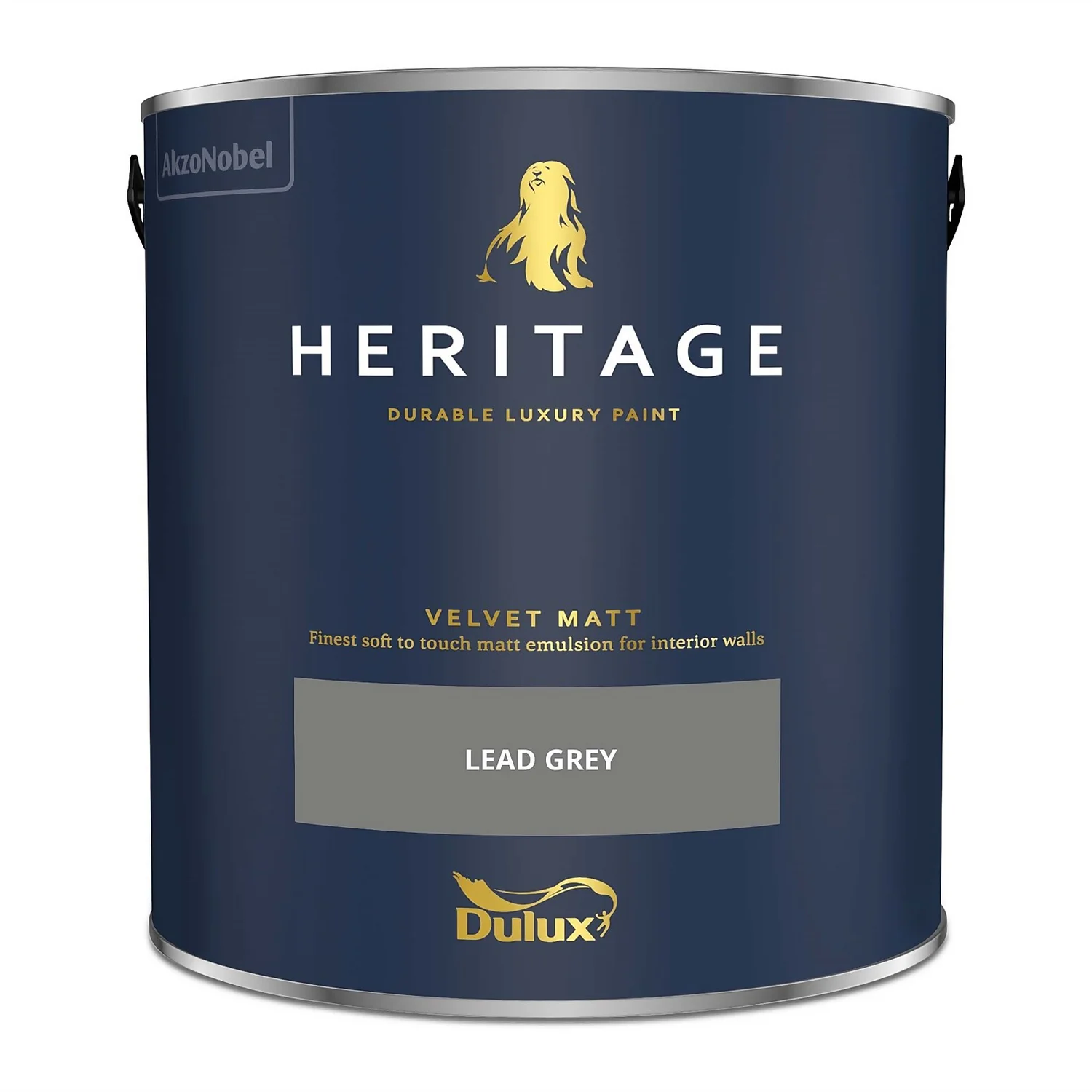 Dulux Heritage Matt Emulsion Paint Lead Grey - 2.5L 6 Dulux Heritage Matt Emulsion Paint Lead Grey - 2.5L - Image 4