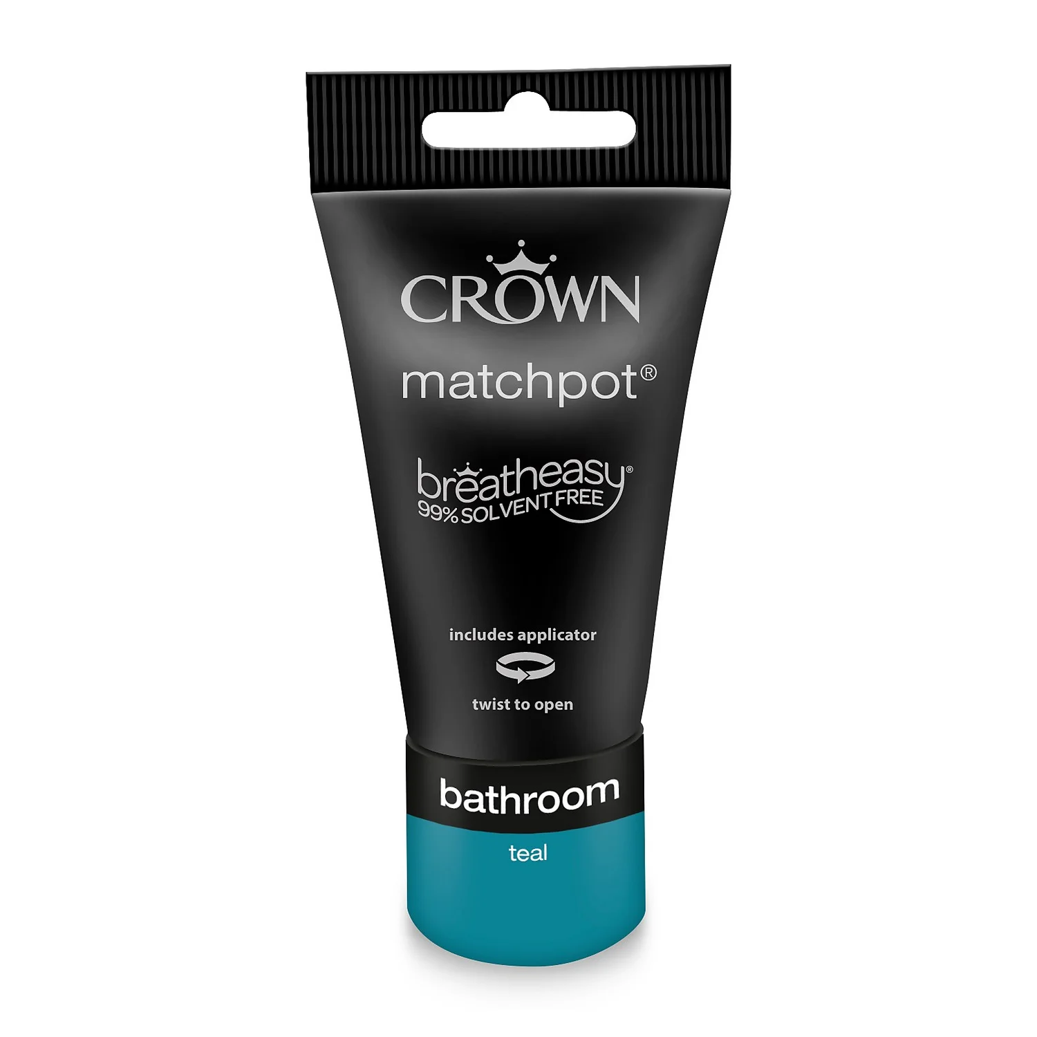 Crown Easyclean Bathroom Paint Teal - 0.04L 8 Crown Easyclean Bathroom Paint Teal - 0.04L - Image 6