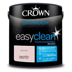 Crown Easyclean® Mouldguard+ Bathroom Mid Sheen Washable Multi Surface Paint Pashmina® - 2.5L 15 Crown Easyclean® Mouldguard+ Bathroom Mid Sheen Washable Multi Surface Paint Pashmina® - 2.5L -Laura Paint Shop 12886768 1204853415940380