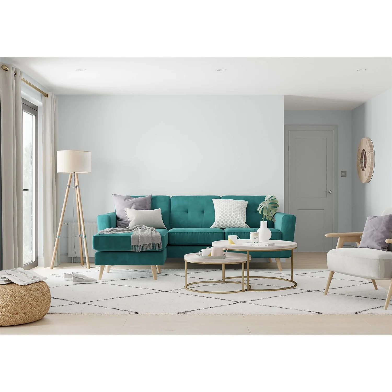 Dulux Simply Refresh One Coat Matt Paint Cornflower White - Tester 30ml 4 Dulux Simply Refresh One Coat Matt Paint Cornflower White - Tester 30ml - Image 2