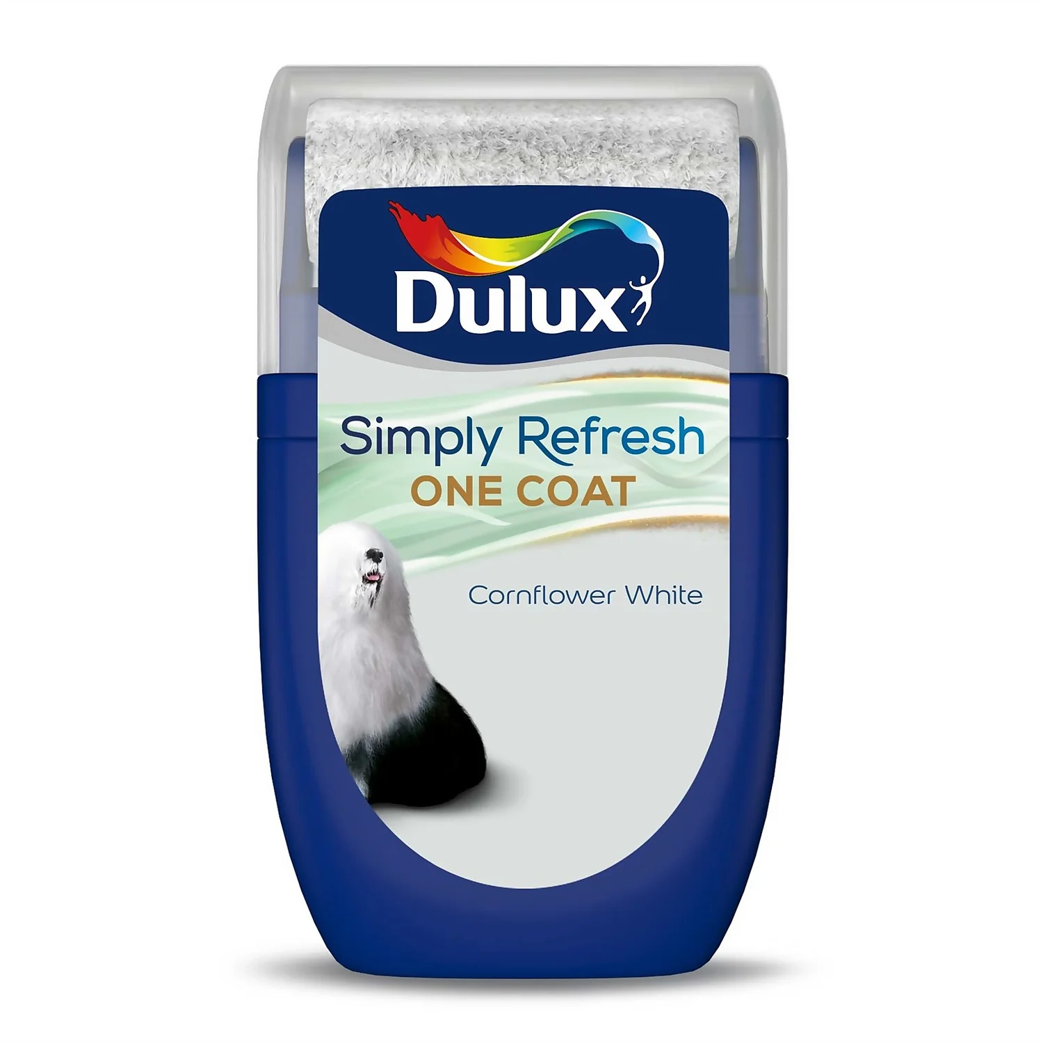 Dulux Simply Refresh One Coat Matt Paint Cornflower White - Tester 30ml 3 Dulux Simply Refresh One Coat Matt Paint Cornflower White - Tester 30ml
