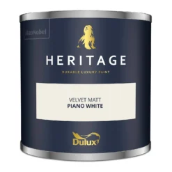Dulux Heritage Matt Emulsion Paint Piano White - Tester 125ml 14 Dulux Heritage Matt Emulsion Paint Piano White - Tester 125ml -Laura Paint Shop 12891310 8694843787673924