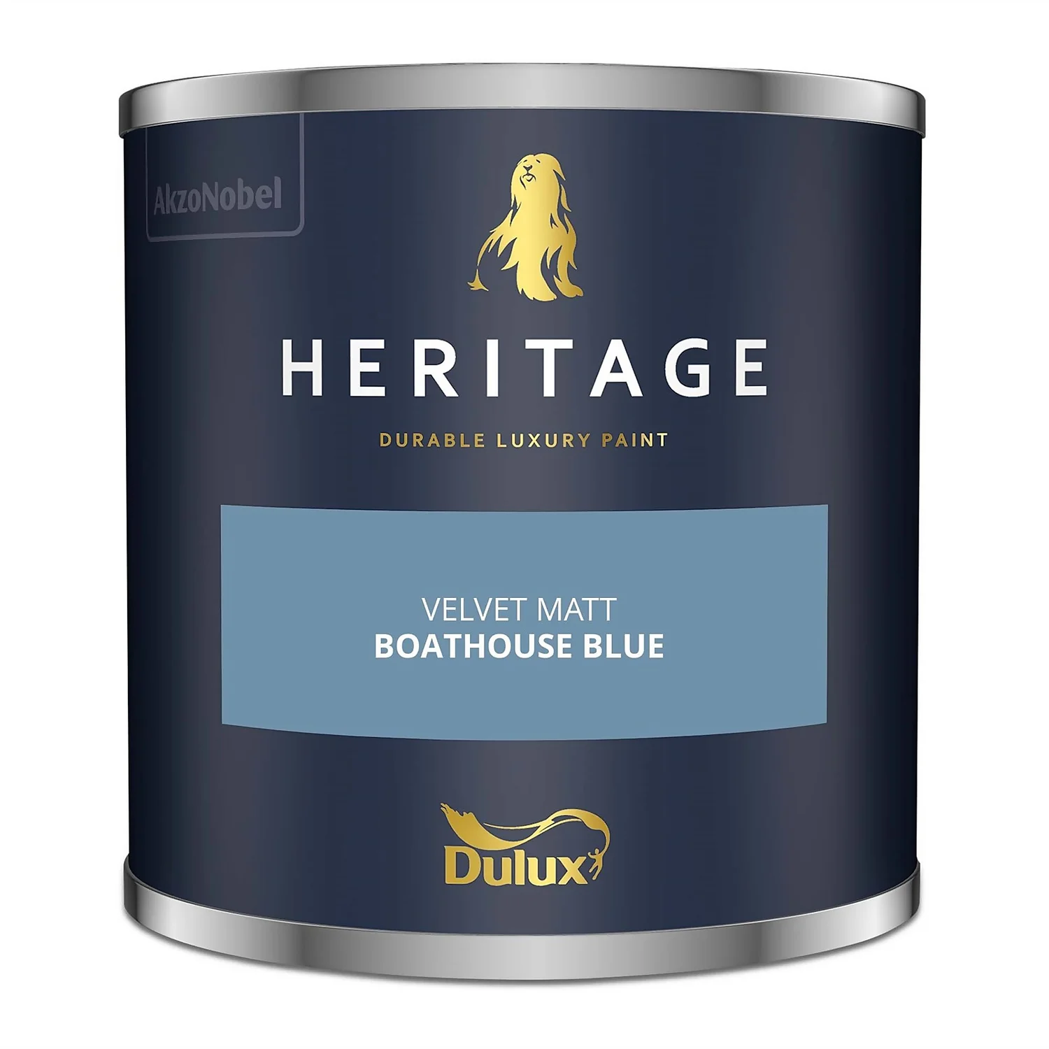 Dulux Heritage Matt Emulsion Paint Boathouse Blue - Tester 125ml 6 Dulux Heritage Matt Emulsion Paint Boathouse Blue - Tester 125ml - Image 4