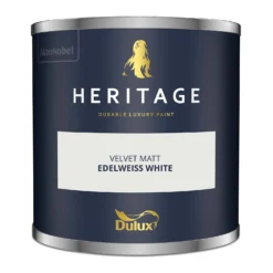 Dulux Heritage Matt Emulsion Paint Edelweiss White - Tester 125ml 14 Dulux Heritage Matt Emulsion Paint Edelweiss White - Tester 125ml -Laura Paint Shop 12891451 1984843800668643