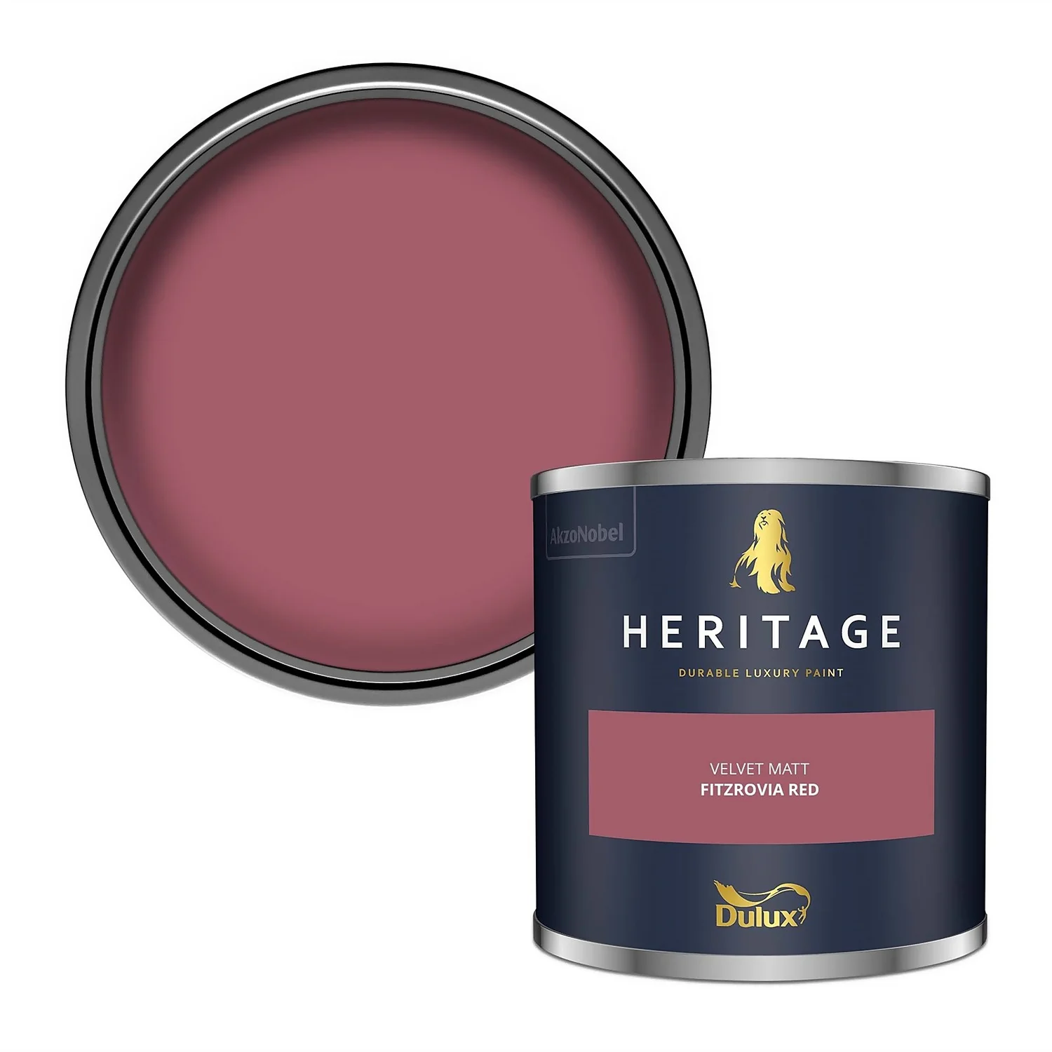 Dulux Heritage Matt Emulsion Paint Fitzrovia Red - Tester 125ml 3 Dulux Heritage Matt Emulsion Paint Fitzrovia Red - Tester 125ml